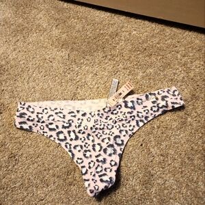 Victoria's Secret leopard print thong